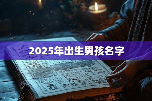 2025年出生男孩名字 2025年出生男孩名字