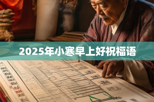 2025年小寒早上好祝福语