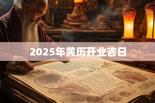 2025年黄历开业吉日 2025年黄历开业吉日