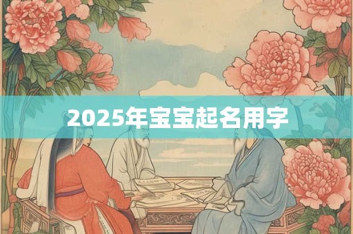 2025年宝宝起名用字 2025年宝宝起名用字