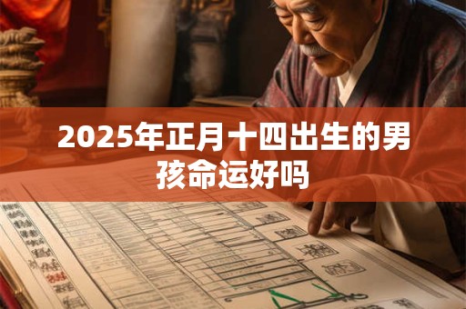 2025年正月十四出生的男孩命运好吗 2025年正月十四出生的男孩命运好吗