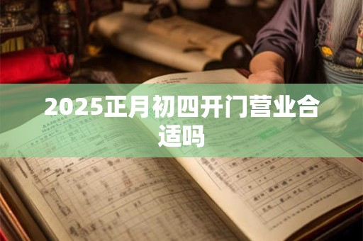 2025正月初四开门营业合适吗 2025正月初四开门营业合适吗
