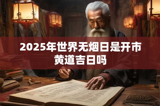 2025年世界无烟日是开市黄道吉日吗 2025年世界无烟日是开市黄道吉日吗