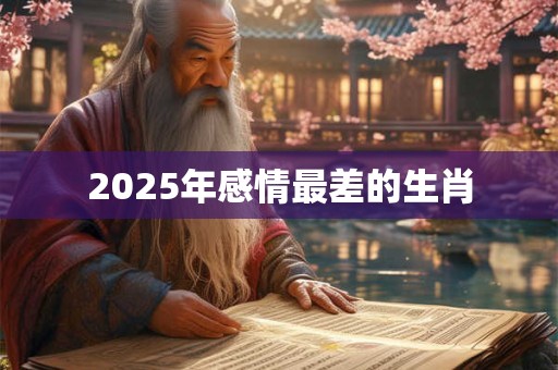 2025年感情最差的生肖