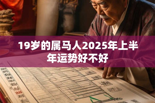 19岁的属马人2025年上半年运势好不好