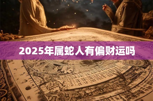 2026年属蛇人有偏财运吗