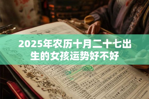 2025年农历十月二十七出生的女孩运势好不好 2025年农历十月二十七出生的女孩运势好不好
