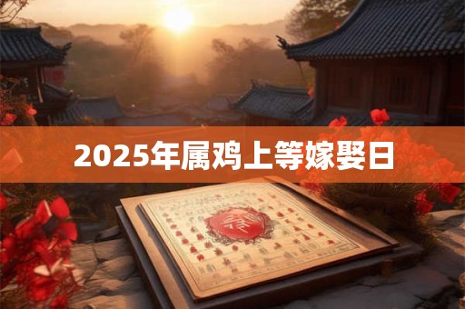2025年属鸡上等嫁娶日 2025年属鸡上等嫁娶日