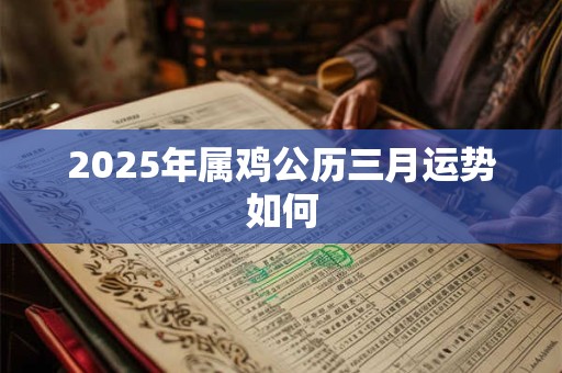 2025年属鸡公历三月运势如何