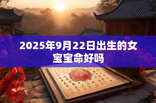 2025年9月22日出生的女宝宝命好吗 2025年9月22日出生的女宝宝命好吗