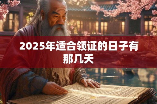 2025年适合领证的日子有那几天 2025年适合领证的日子有那几天