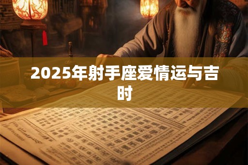 2025年射手座爱情运与吉时 2025年射手座爱情运与吉时