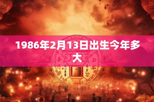 1986年2月13日出生今年多大