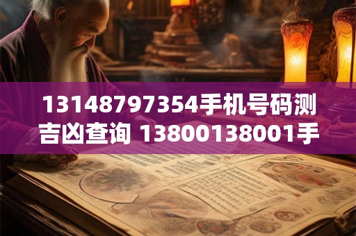 13148797354手机号码测吉凶查询 13800138001手机号码测吉凶查询