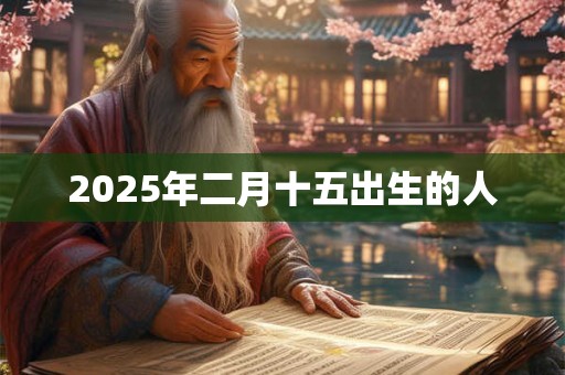 2025年二月十五出生的人 2025年二月十五出生的人