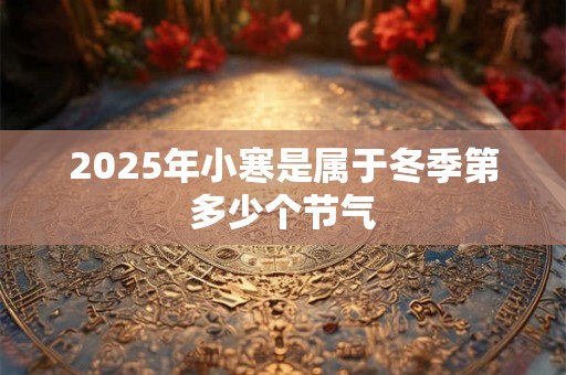2025年小寒是属于冬季第多少个节气 2025年小寒是属于冬季第多少个节气
