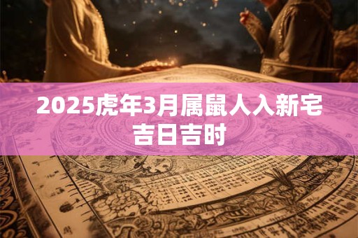 2025虎年3月属鼠人入新宅吉日吉时 2025虎年3月属鼠人入新宅吉日吉时