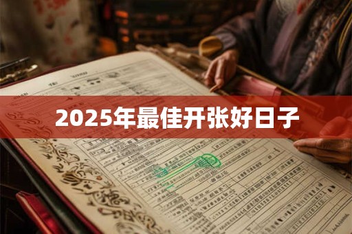 2025年最佳开张好日子 2025年最佳开张好日子