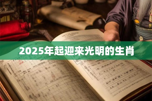 2025年起迎来光明的生肖