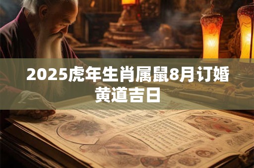 2025虎年生肖属鼠8月订婚黄道吉日 2025虎年生肖属鼠8月订婚黄道吉日