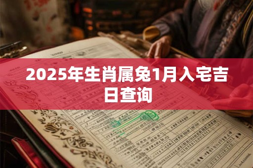 2025年生肖属兔1月入宅吉日查询 2025年生肖属兔1月入宅吉日查询
