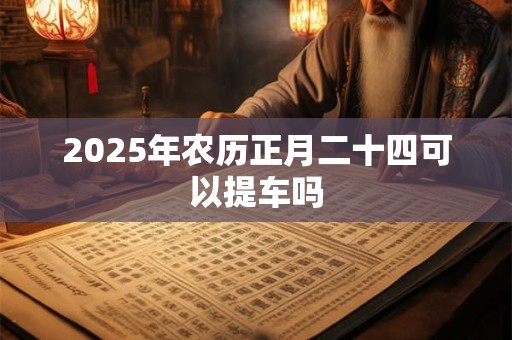 2025年农历正月二十四可以提车吗