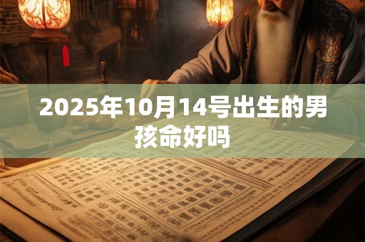 2025年10月14号出生的男孩命好吗