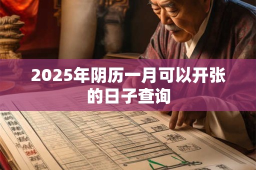 2025年阴历一月可以开张的日子查询 2025年阴历一月可以开张的日子查询