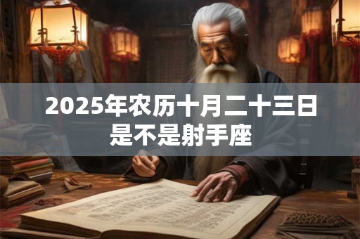 2025年农历十月二十三日是不是射手座