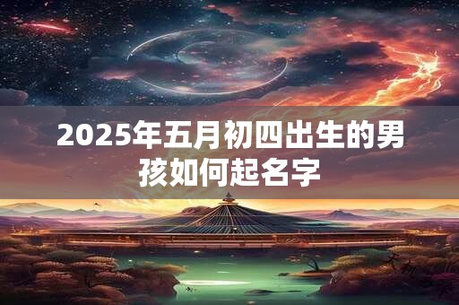 2025年五月初四出生的男孩如何起名字