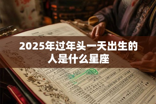 2025年过年头一天出生的人是什么星座 2025年过年头一天出生的人是什么星座