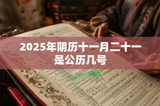 2025年阴历十一月二十一是公历几号