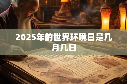 2025年的世界环境日是几月几日 2025年的世界环境日是几月几日