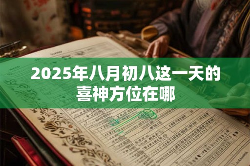 2025年八月初八这一天的喜神方位在哪 2025年八月初八这一天的喜神方位在哪