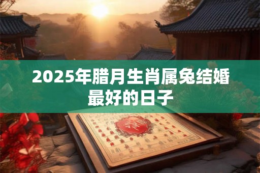 2025年腊月生肖属兔结婚最好的日子 2025年腊月生肖属兔结婚最好的日子