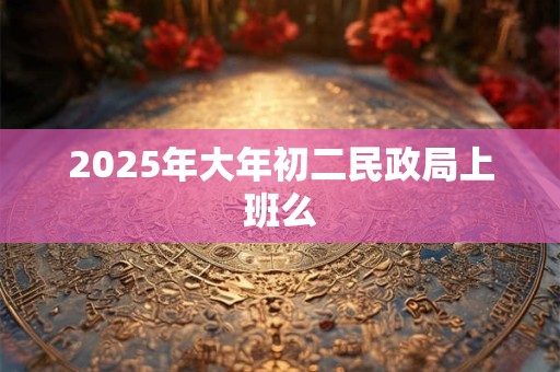 2025年大年初二民政局上班么 2025年大年初二民政局上班么