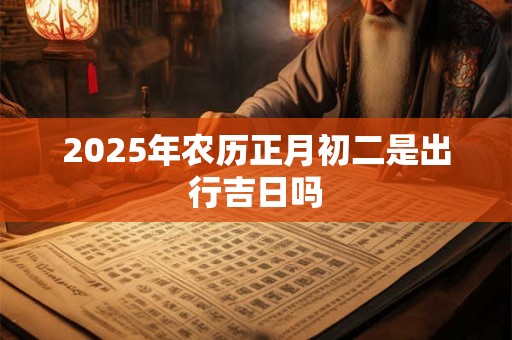 2025年农历正月初二是出行吉日吗