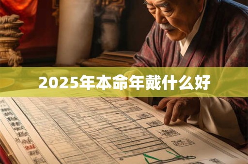 2025年本命年戴什么好 2025年本命年戴什么好