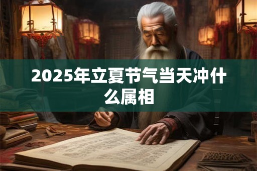 2025年立夏节气当天冲什么属相 2025年立夏节气当天冲什么属相