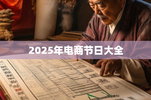 2025年电商节日大全
