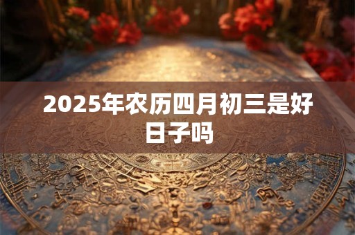 2025年农历四月初三是好日子吗