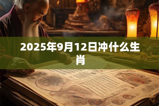 2025年9月12日冲什么生肖