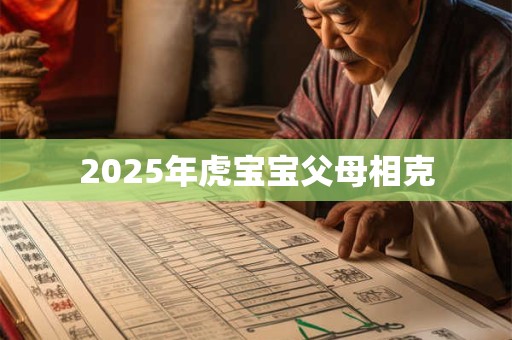 2025年虎宝宝父母相克 2025年虎宝宝父母相克