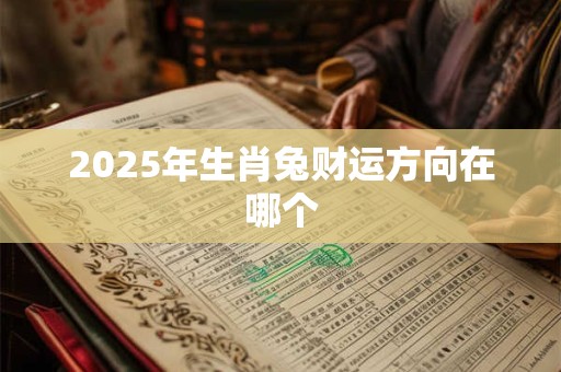2026年生肖兔财运方向在哪个