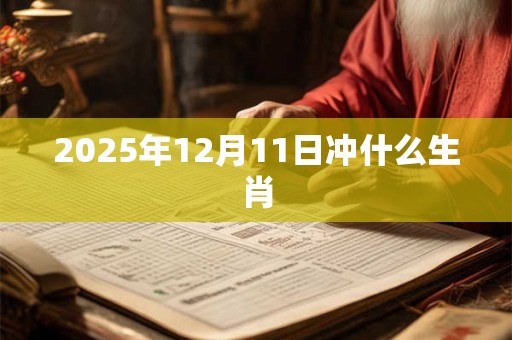 2025年12月11日冲什么生肖 2025年12月11日冲什么生肖