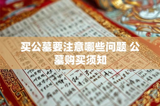 买公墓要注意哪些问题 公墓购买须知 买公墓要注意哪些问题 公墓购买须知