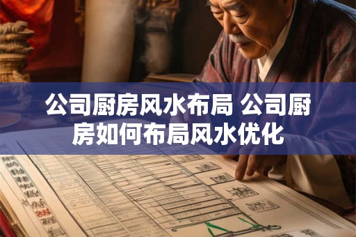 公司厨房风水布局 公司厨房如何布局风水优化