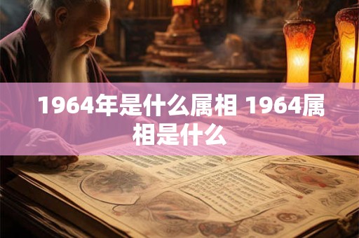 1964年是什么属相 1964属相是什么 1964年是什么属相 1964属相是什么