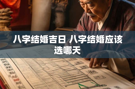 八字结婚吉日 八字结婚应该选哪天