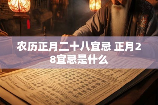 农历正月二十八宜忌 正月28宜忌是什么 农历正月二十八宜忌 正月28宜忌是什么